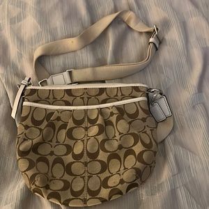 Brown and creme bag